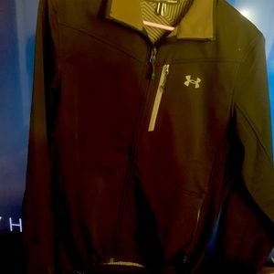 New mens black under armor jacket